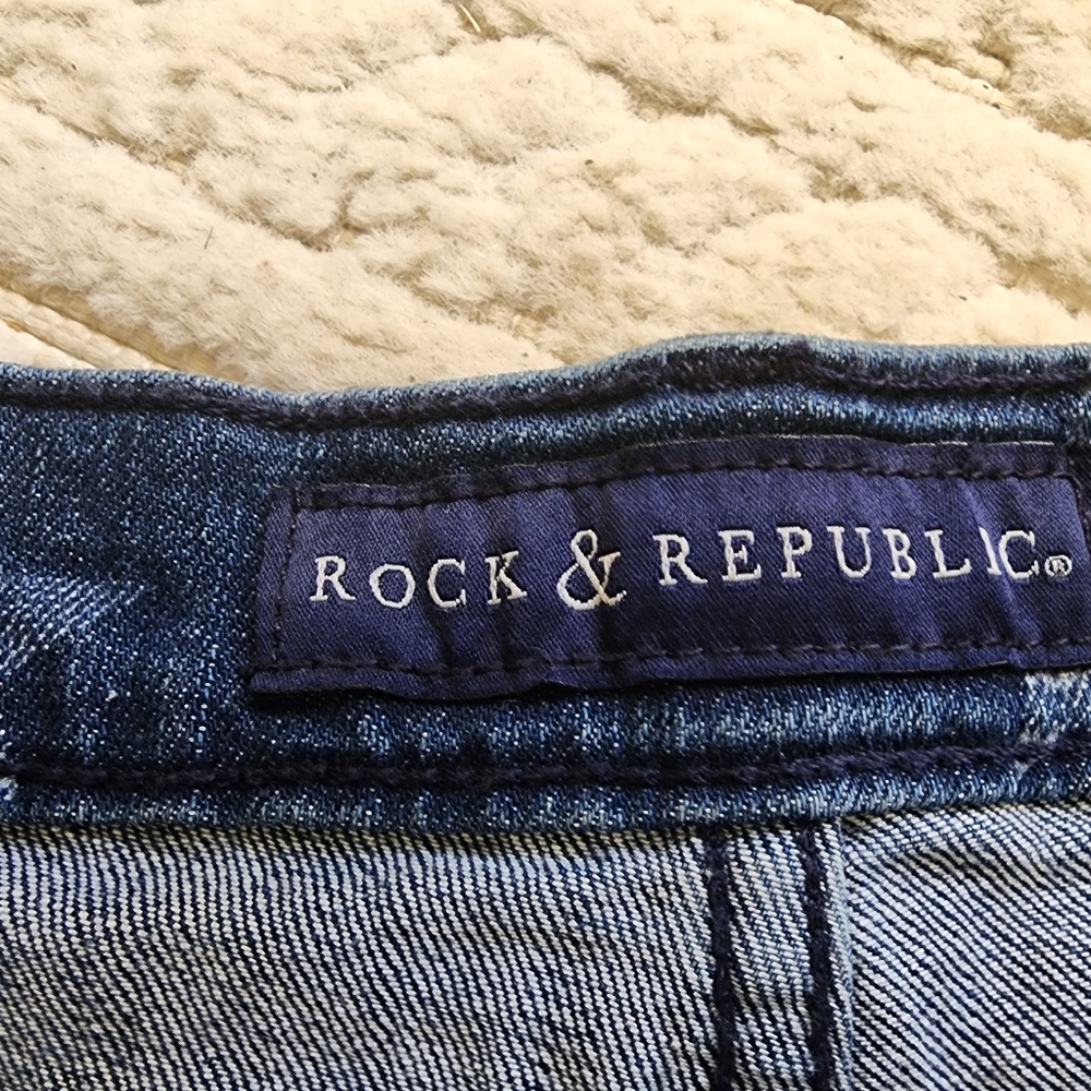 STAR  Patterned Blue Jeans - Picture 3 of 15